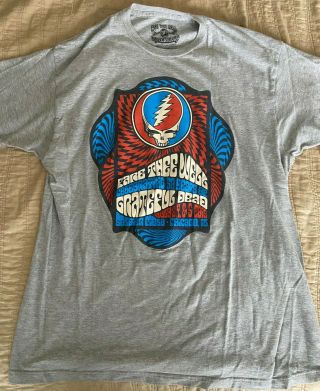 Grateful Dead Xl Fare Thee Well 50 Chicago Soldier Field Steal Face T Shirt