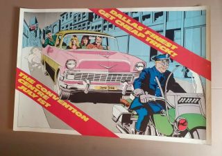 Awesome Vintage 1979 Trick Dream Police Promo Concert Poster 20x30 Inches
