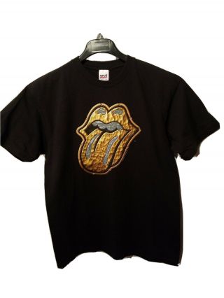 Official 1997 Rolling Stones Bridges To Babylon Tour T Shirt - Tongue (soldier.