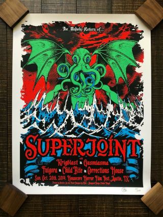 Superjoint Ritual 2014 Housecore Horror Festival - Numbered Print By 8 - Ball