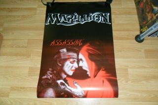 Marillion Assassing Red & White U.  K Record Company In Store Promo Poster 1984 Ex