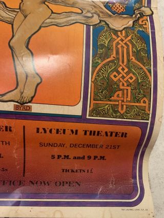 vintage 1969 THE ROLLING STONES IN CONCERT poster Saville Lyceum Theater 3
