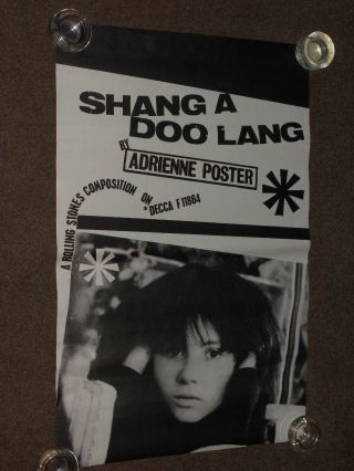 Adrienne Poster " Shang A Doo Lang " 1964 Decca Promo Poster (rolling Stones)