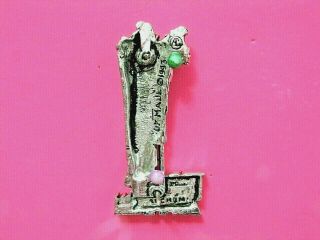 LED ZEPPELIN OFFICIAL 1993 PIN BUTTON BADGE POKER THE HERMIT ALCHEMY 3