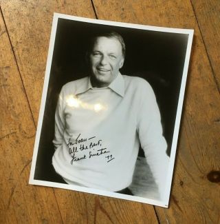 Frank Sinatra Signed Photograph 1977 Autograph