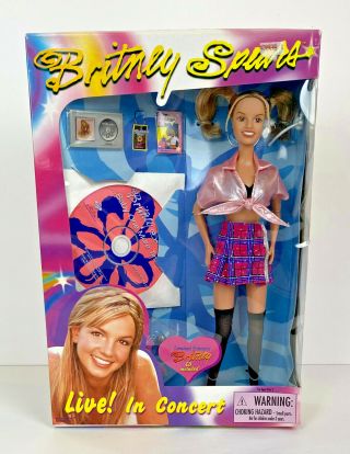 Vintage Britney Spears Doll Live In Concert Limited Edition W/ Britney Cd Nip