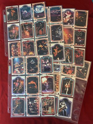 Vintage 1978 Kiss Trading Card Set Complete 1 - 66 1970s Aucoin
