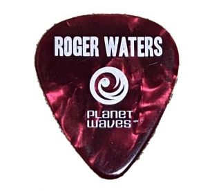 Roger Waters The Wall Tour 2012 Red Pearl Guitar Pick - 2012 Tour Pink Floyd