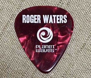 Roger Waters The Wall Tour 2012 Red Pearl Guitar Pick - 2012 Tour Pink Floyd 2