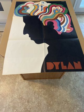 Bob Dylan Milton Glaser Poster 22”x 33” Great Shape