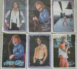 (42) Vintage 1978 Andy Gibb Pop Star Wall Poster Set,  Stigwood Group
