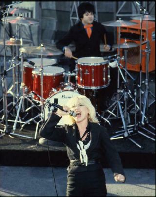 Blondie Debbie Harry Iconic Sings Clem Burke On Drums 5x4 Transparency