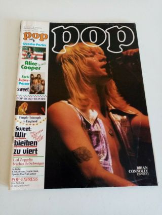 Pop 1974 German.  Magazin Ex The Sweet Large Poster Intact