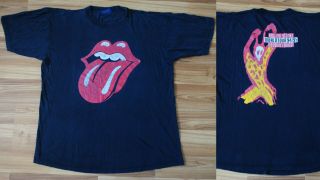 90s Vtg The Rolling Stones Voodoo Lounge Tour 1994 - 1995 Brockum Distressed Xl