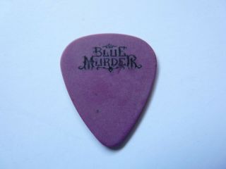 Tony Franklin Vintage Blue Murder Band Black On Purple Tour Issued Guitar Pick