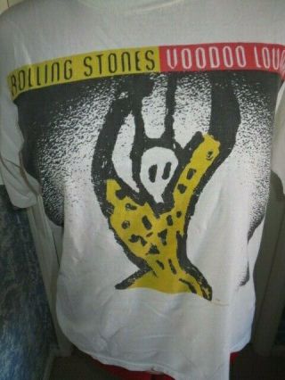 Vintage 1994 - 95 The Rolling Stones Voodoo Lounge Tour T Shirt Size L
