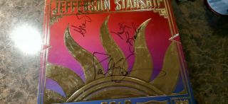 Jefferson Starship Autographed " Gold " Lp - Grace Slick - Marty Balin - Paul Kantner