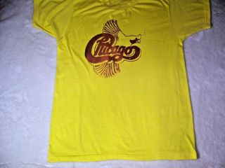 Vintage 80s Chicago Rock Band Tour T - Shirt