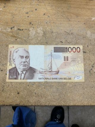 Belgium 1000 1,  000 Francs Nd 1997 P 150 Vf