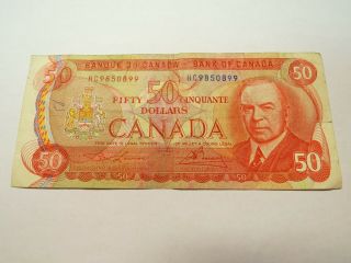 Canada $50 Fifty Dollars Canadian Banknote Hc9850899