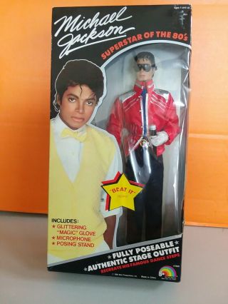 Vintage 1984 Ljn Michael Jackson Beat It Outfit 12 " Doll Action Figure