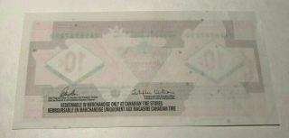 Canadian Tire Ctc S32 - C16 - 04 Printing Error Note