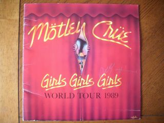 Motley Crue Girls Girls Girls Signed Tour Programme 1989