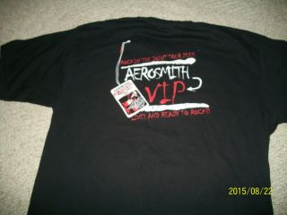 AWESOME AEROSMITH ROUTE OF ALL EVIL VIP TOUR CREW SHIRT PLUS MORE 2