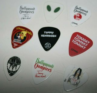 9 Tommy Henriksen Hollywood Vampires Guitar Picks Joe Perry Alice Cooper Depp