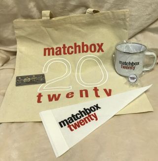 Matchbox Twenty 2020 Tour Fan Club Pack Mug Tote Pennant Pin Mb20 Matchbox 20