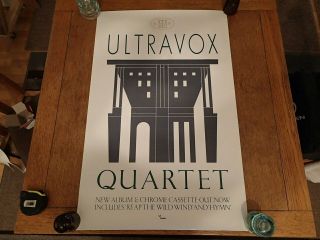 Vintage Promo Poster - Ultravox - Quartet - Midge Ure - - 31.  25 " X 20 "