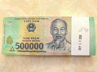 Vietnam Dong | 500,  000 1/2 Million Vietnamese Currency | Purchase Vnd Money