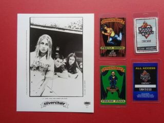 Silverchair,  B/w Promo Photo,  4 Rare Backstage Passes