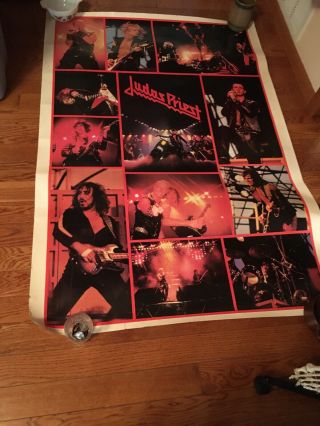 Vintage 1982 Judas Priest 40x 60 Subway Poster And Headband