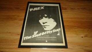 T Rex The Soul Of My Suit - Framed Poster Sized Advert