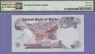 Malta,  5 Lira Banknote 
