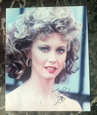 Olivia Newton - John Signed Autographed 8x10 Grease Color Photo