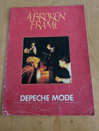 1982 Depeche Mode Tour Programme A Broken Frame
