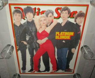 Blondie 1979 Rolling Stones Cover Rare Poster 24 " X 28 1/2 " Debbie Harry N.
