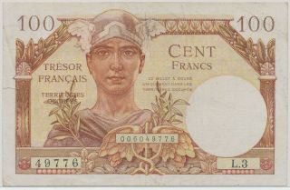 France Trésor Français 100 Francs Nd (1947),  P.  M9_f
