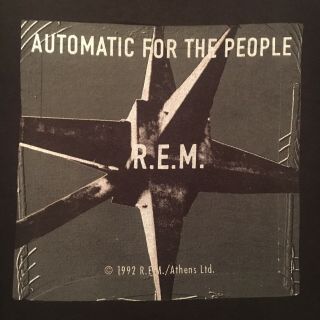 1992 Vintage R.  E.  M.  T - Shirt - Automatic For The People Promo - Usa Made - - (xl)