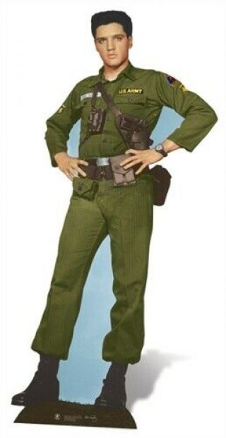 Elvis Presley Army Uniform Cutout Lifesize Cardboard Celebrity The King Standee
