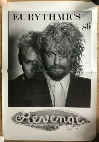 Eurythmics Rare Xtra Large Unique Thick Card Poster Revenge 80s Annie Lennox