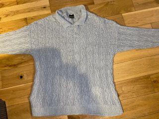 Mens rare Elvis Presley official vintage grey knitted chunky jumper XL EPE $140 2
