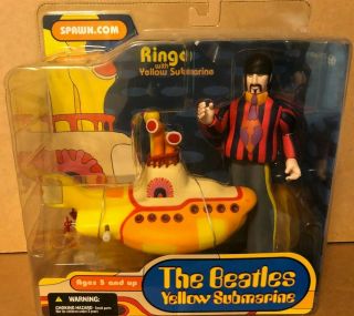 Mcfarlane Toys The Beatles Ringo With Yellow Submarine Action Figure