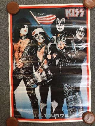 Kiss U.  S.  Tour 1976 Poster Management