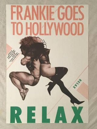 Frankie Goes To Hollywood 1984 Promo Poster Relax Fgth