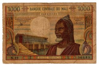 Mali Billet 1000 Francs (1970 - 1984) P13 Bon Etat