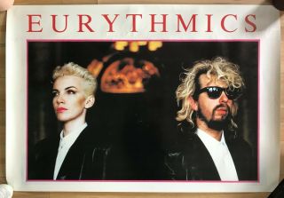 Eurythmics Rare Xl Semi - Subway Unique Thick Card Poster Revenge Annie Lennox