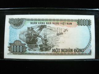 VIETNAM 1000 DONG 1987 P102 VIET NAM CU 15 BANK CURRENCY BANKNOTE MONEY 2